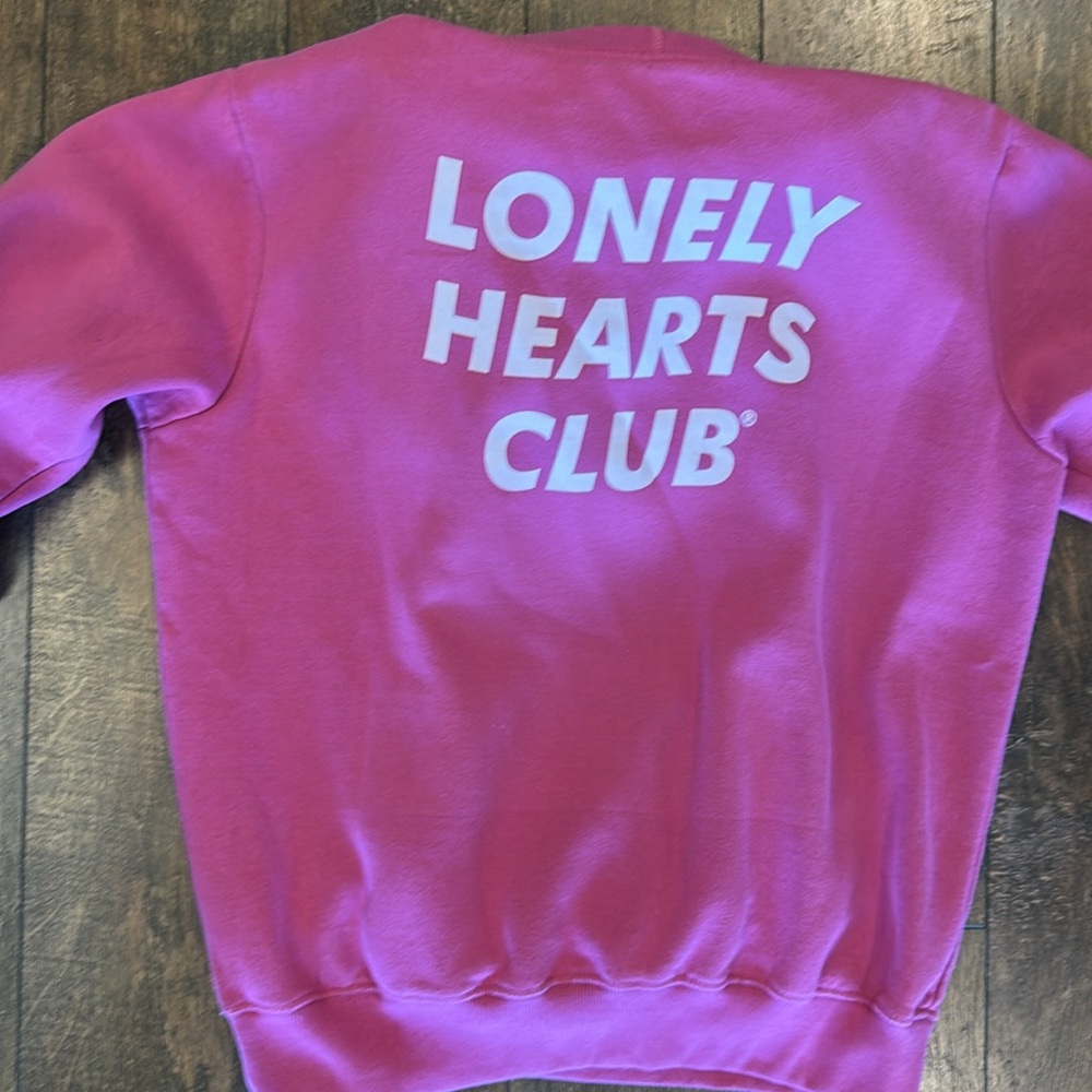 Lonely Hearts Club hoodie size Large- tons of life left! A few imperfections but